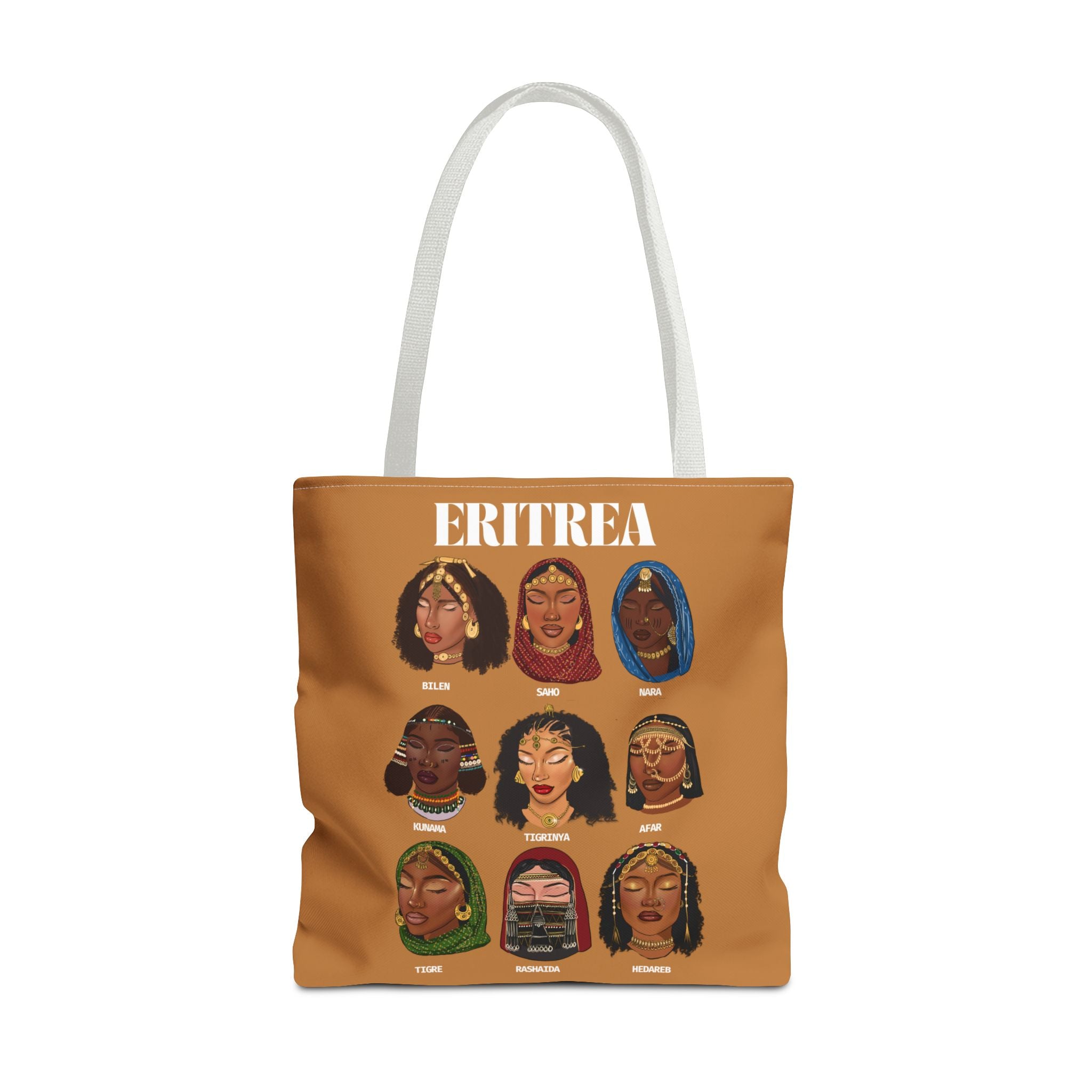 Eritrea Tribes Brown Tote Bag